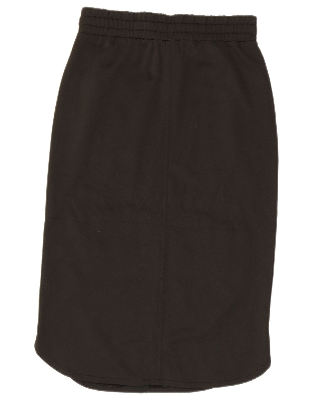 Saia midi feminina BENETTON pequena W27 poliéster cáqui