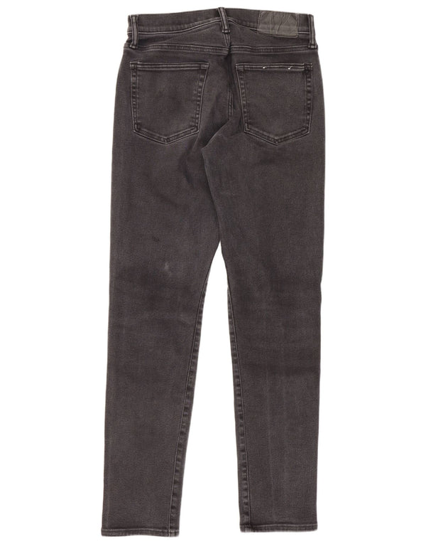 Jeans femininos Gap Slim Tapered W30 L32 algodão preto
