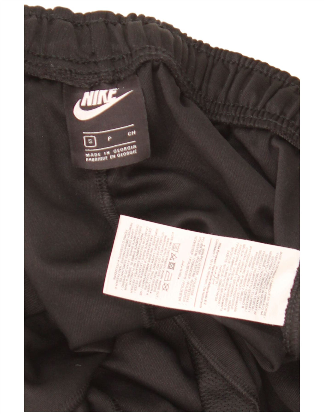Nike Mens Treino Calças Joggers Pequeno Poliéster Preto
