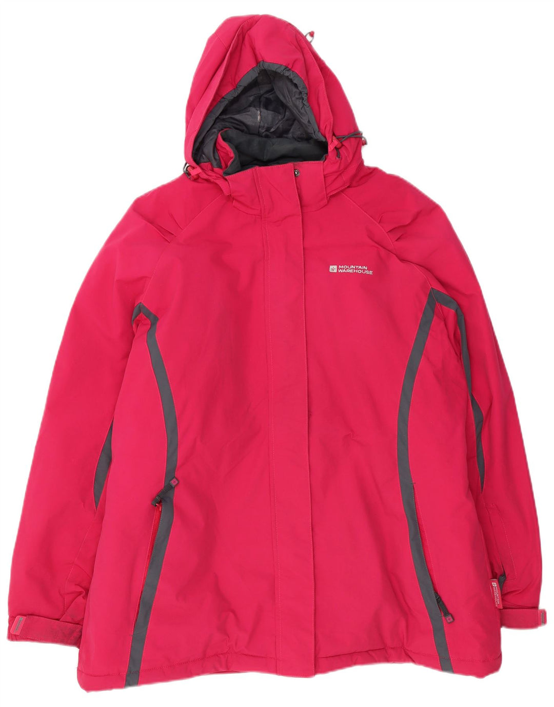 Jaqueta corta-vento feminina Mountain Warehouse com capuz grande tamanho UK 18 XL rosa