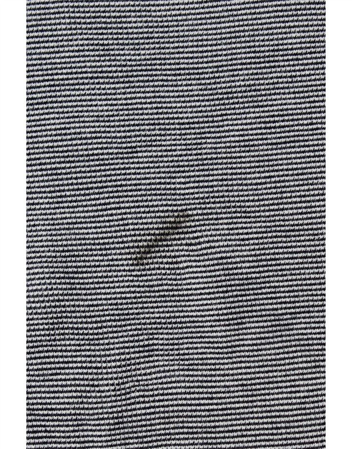 BONOBOS Top masculino de manga comprida XL algodão listrado azul