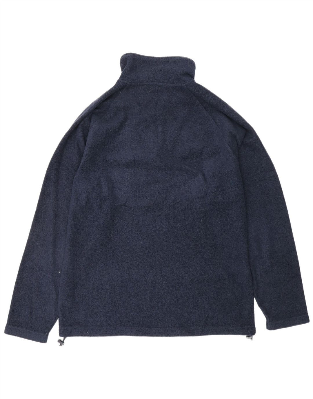 KAPPA Suéter masculino de lã com zíper e gola média azul marinho