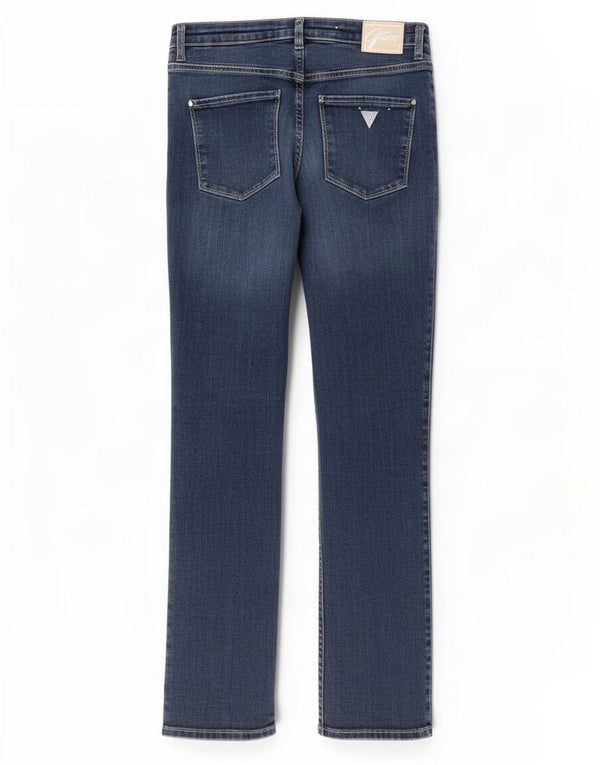 Guess Calça jeans reta feminina W29 L30 azul algodão