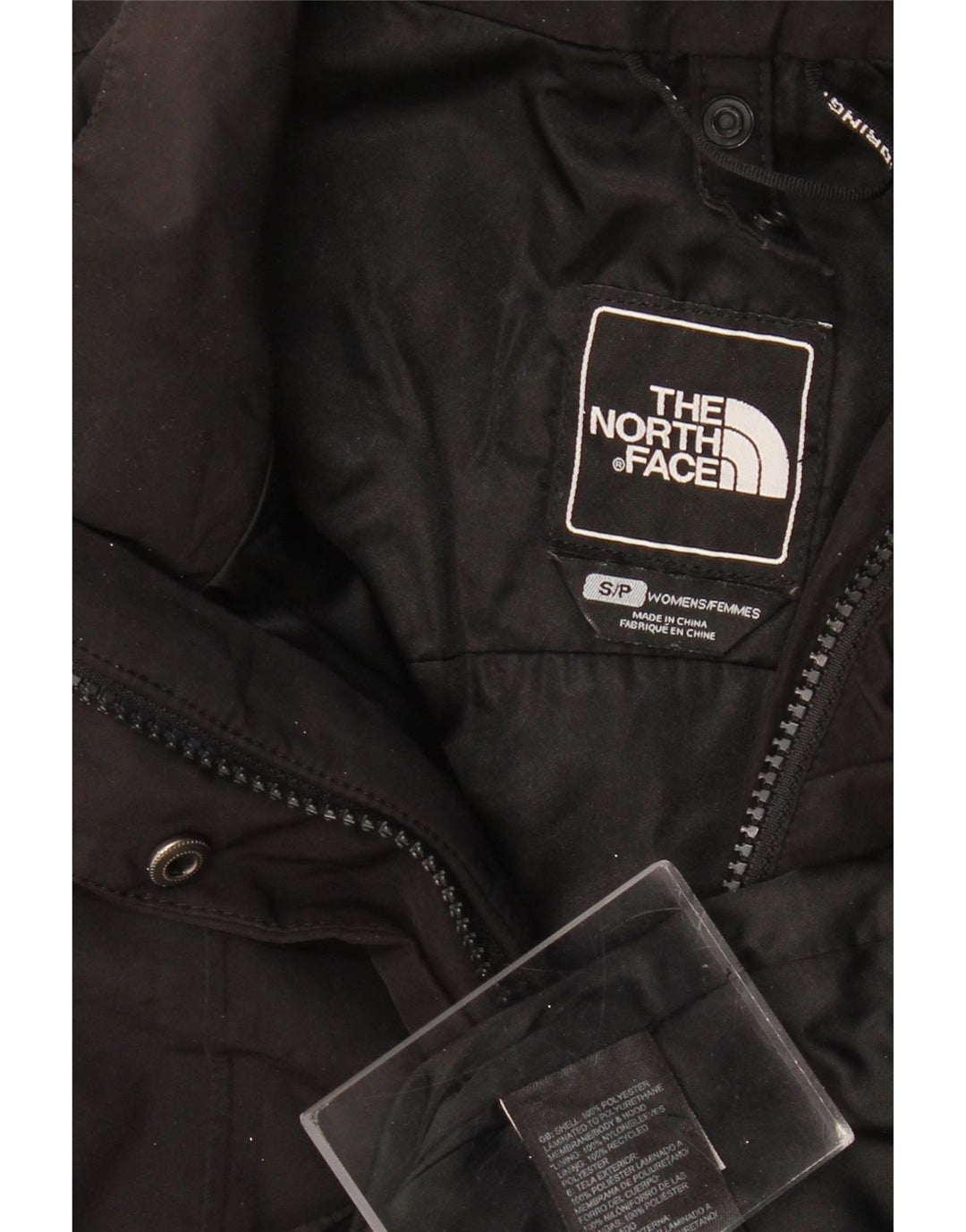 Casaco corta-vento feminino THE NORTH FACE Reino Unido 10 pequeno poliéster preto
