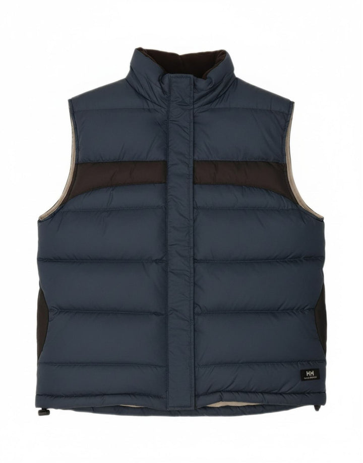 Colete acolchoado feminino HELLY HANSEN UK 14 bloco colorido azul marinho médio