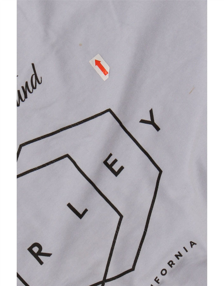 HURLEY Camiseta masculina gráfica Top médio algodão azul