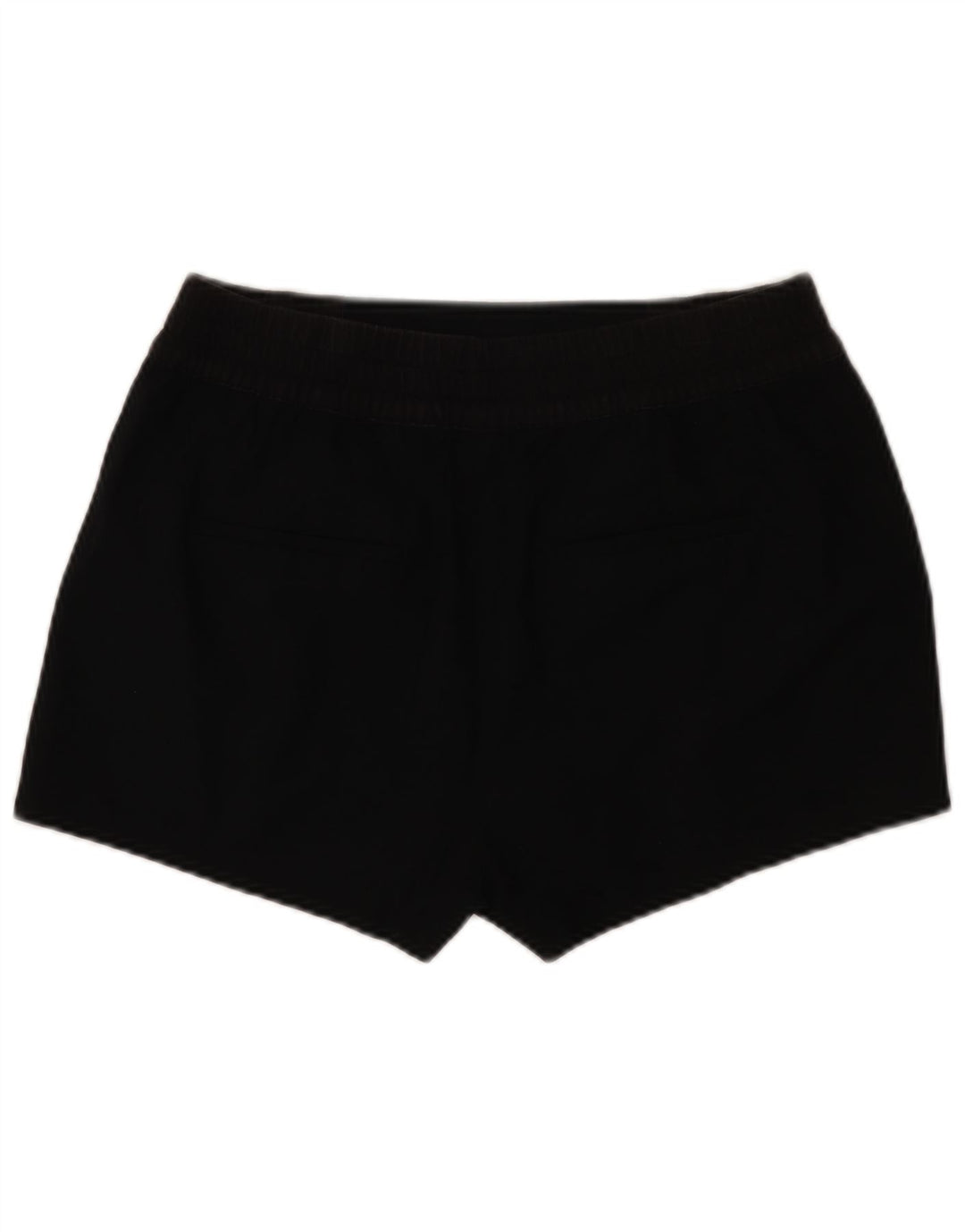 Shorts casuais femininos Zara grandes W32 poliéster preto
