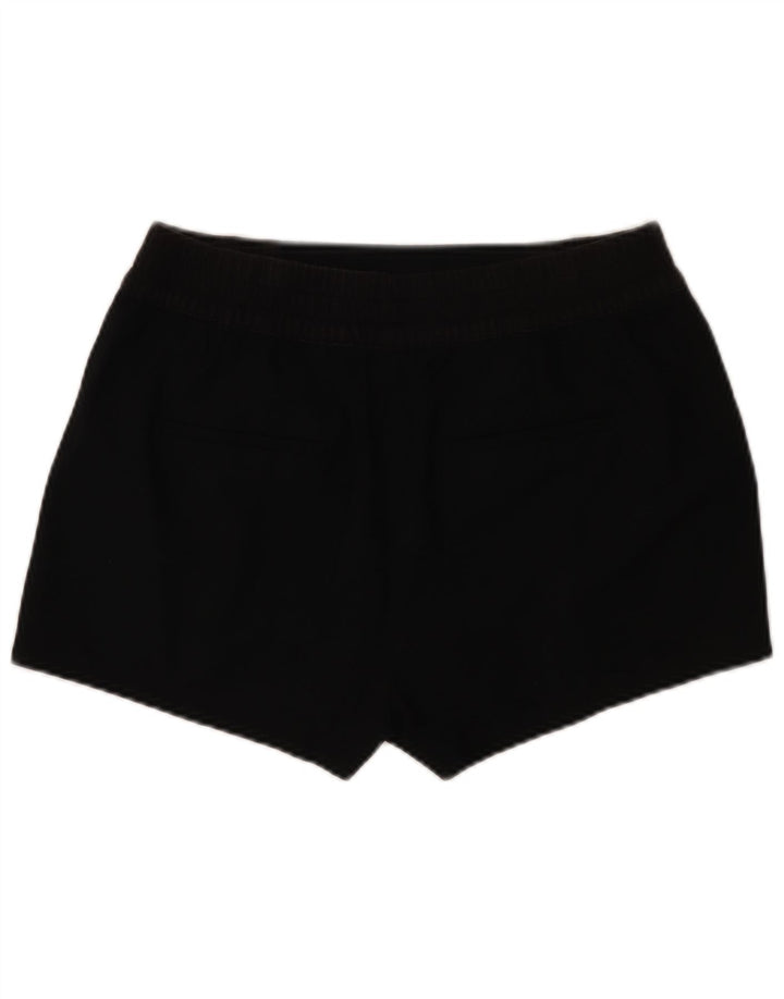 Shorts casuais femininos Zara grandes W32 poliéster preto