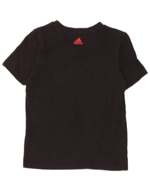 Camiseta Adidas Meninos Graphic Top 9-10 Anos Algodão Preto