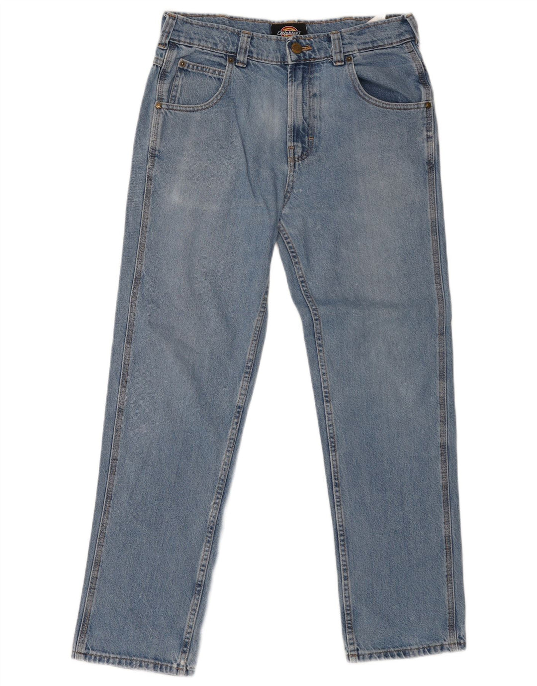 Calça jeans reta feminina DICKIES W28 L30 algodão azul