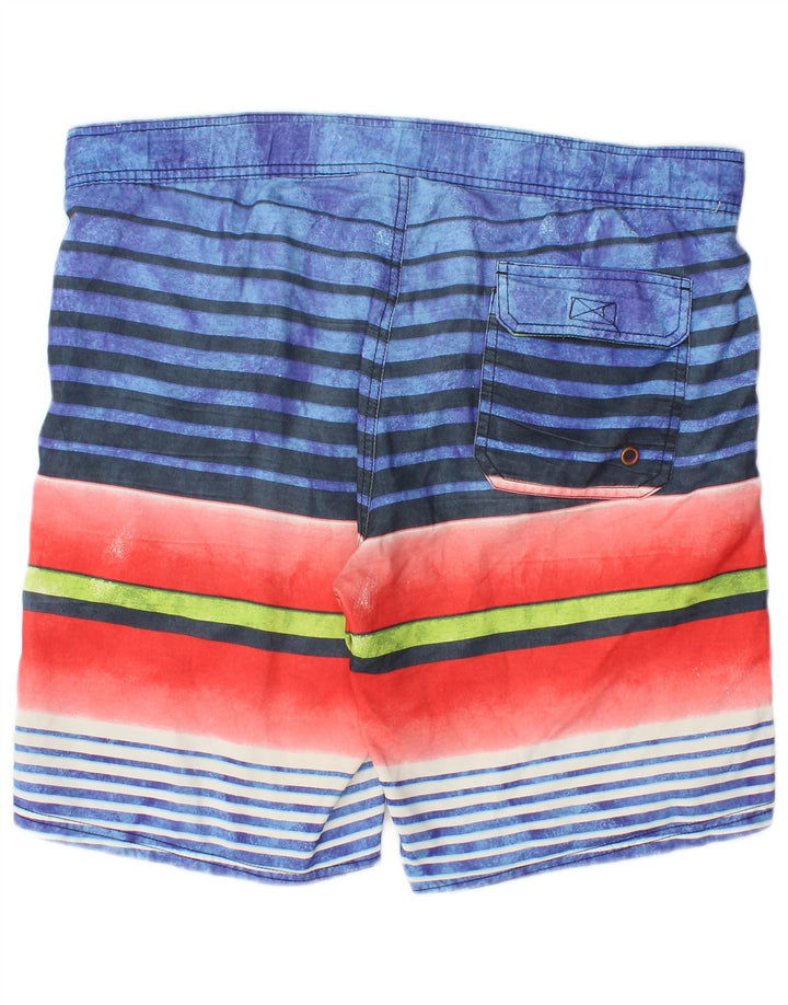MAUI AND SONS Shorts de natação masculino médio listrado multicolorido