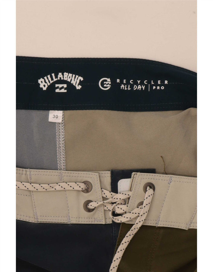 Shorts de natação masculino Billabong poliéster colorblock médio azul marinho