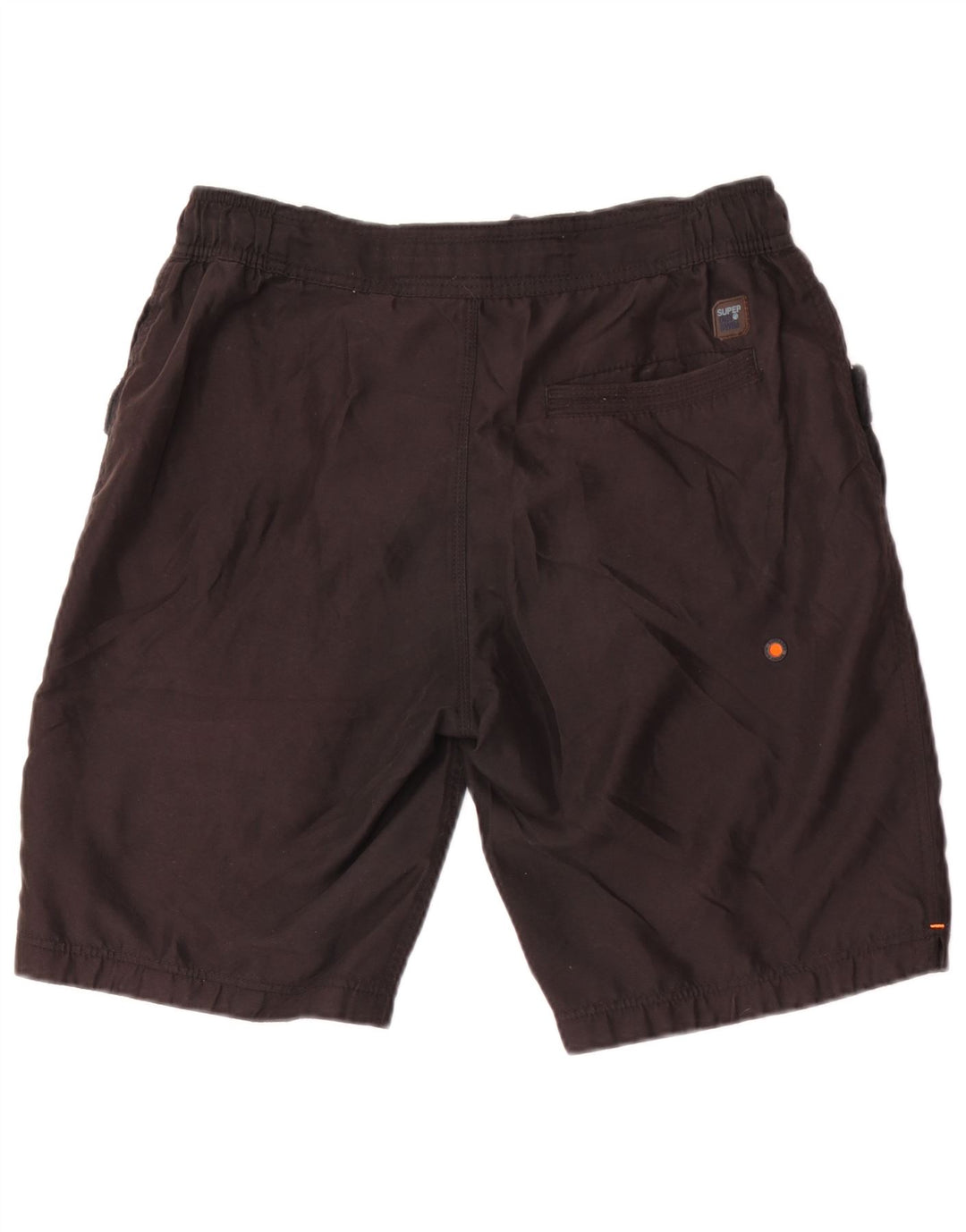 Shorts de natação masculinos Superdry Graphic médio preto poliéster
