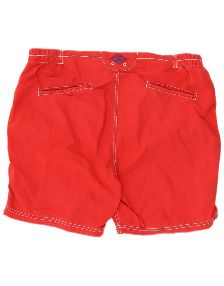 Shorts de natação masculino Superdry 2XL algodão vermelho