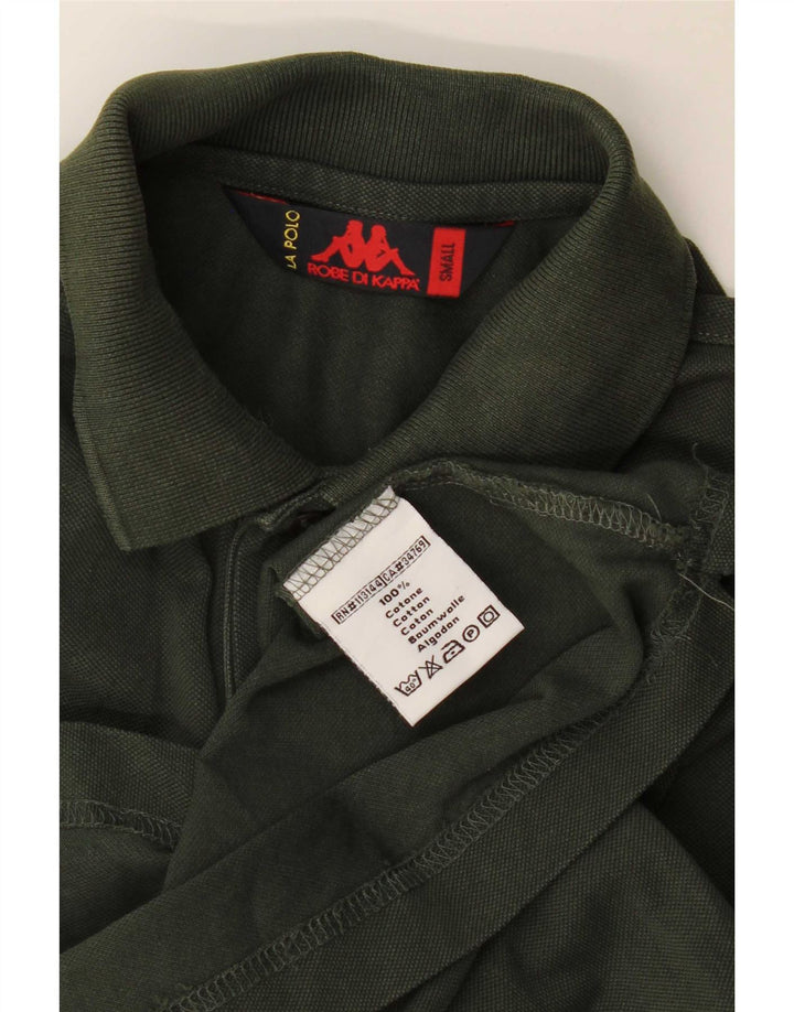 Camisa polo masculina Kappa pequena algodão cáqui