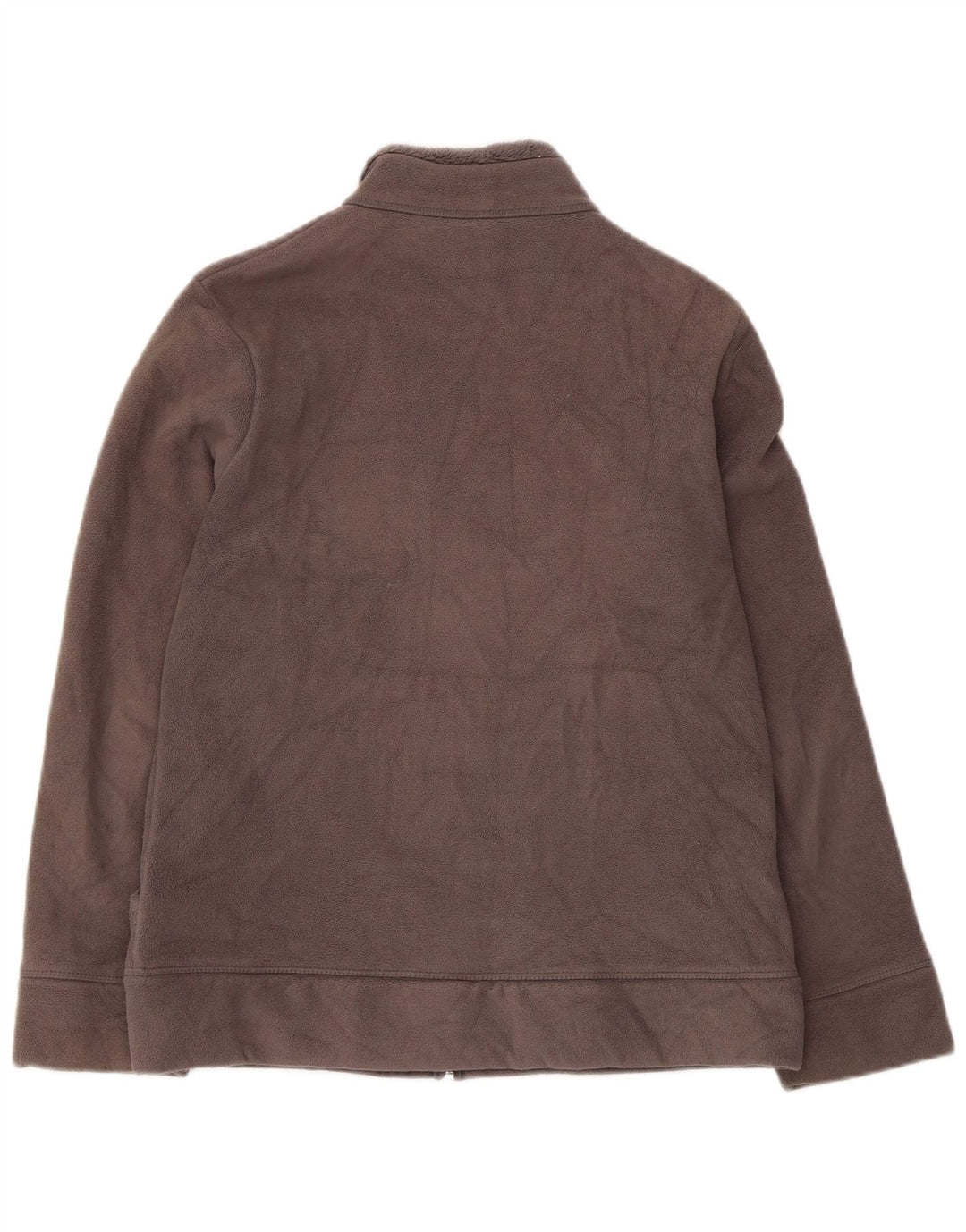 Jaqueta de lã feminina Marks & Spencer UK 12 poliéster cinza médio