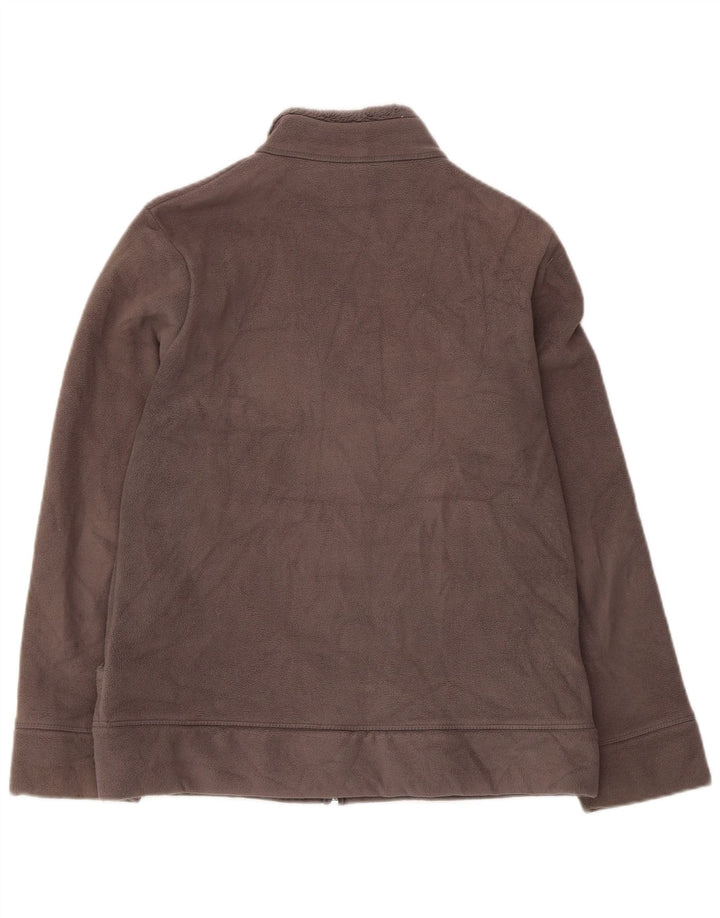 Jaqueta de lã feminina Marks & Spencer UK 12 poliéster cinza médio