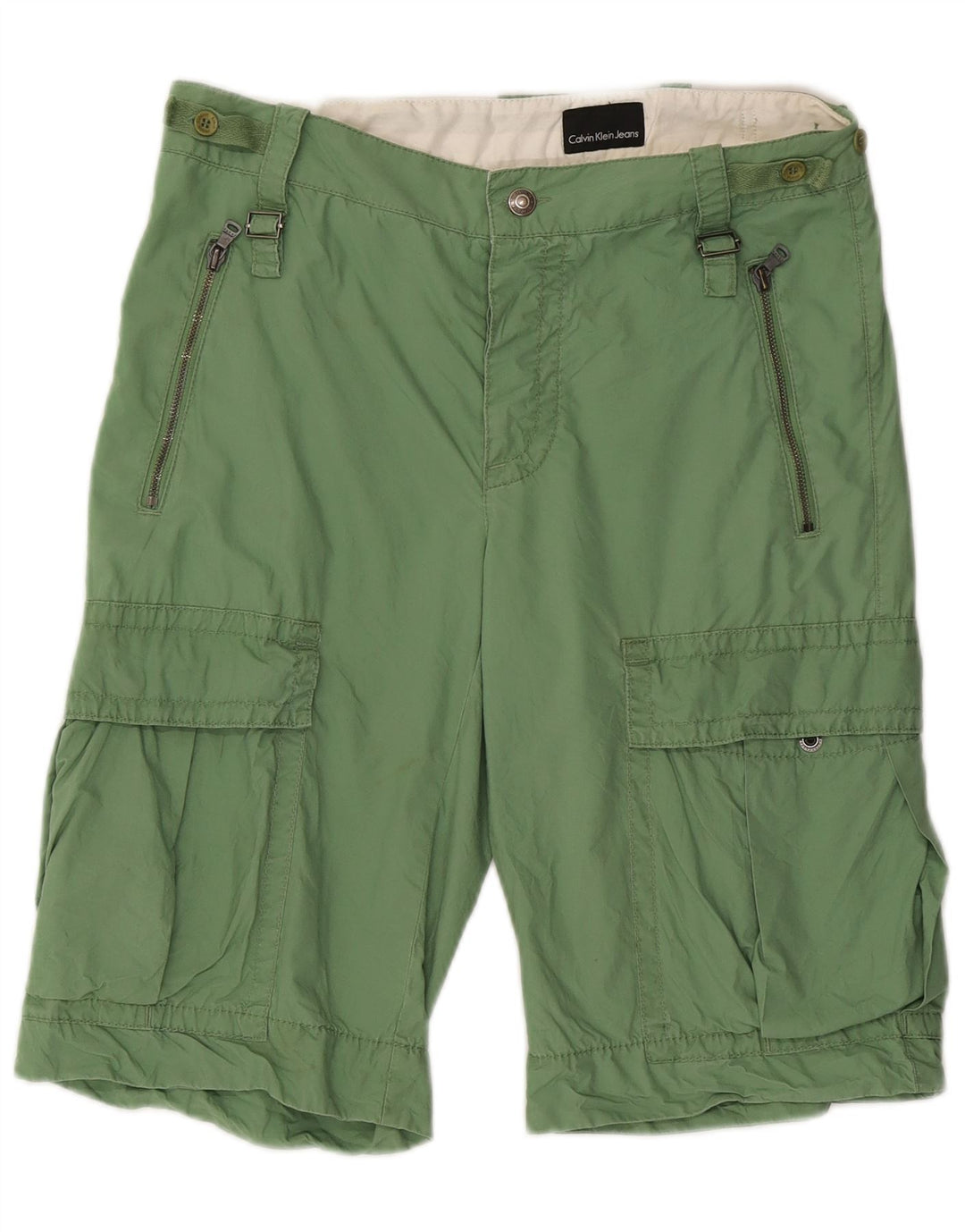 Shorts cargo feminino Calvin Klein Jeans W32 verde médio