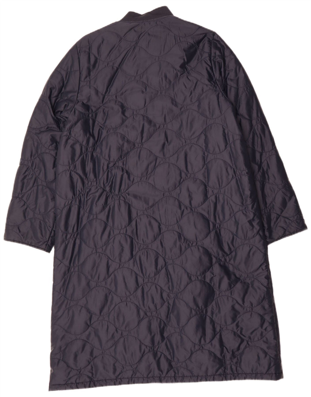 Casaco acolchoado grande feminino Barbour Reino Unido 12 azul marinho médio