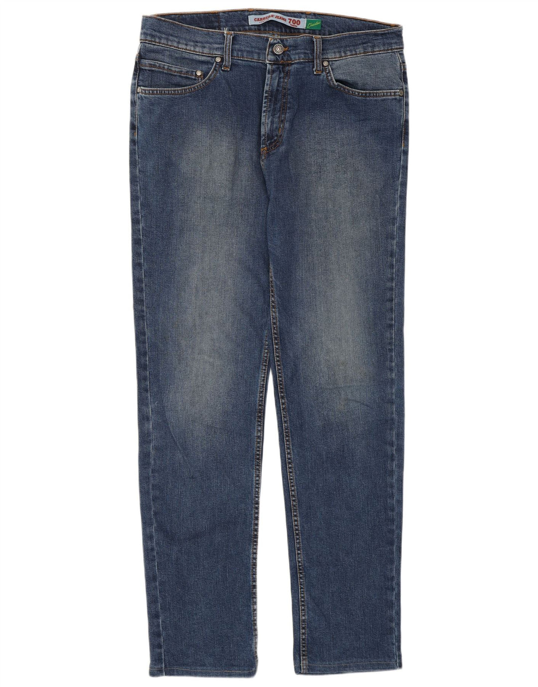 Carrera Calça Jeans Feminina 700 Regular Straight W34 L32 Azul Algodão