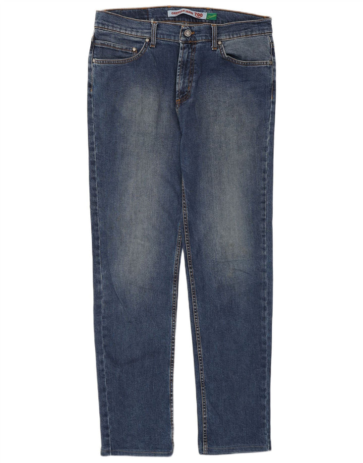 Carrera Calça Jeans Feminina 700 Regular Straight W34 L32 Azul Algodão