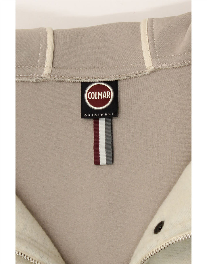 Casaco corta-vento feminino com capuz Colmar UK 14 Médio Off White
