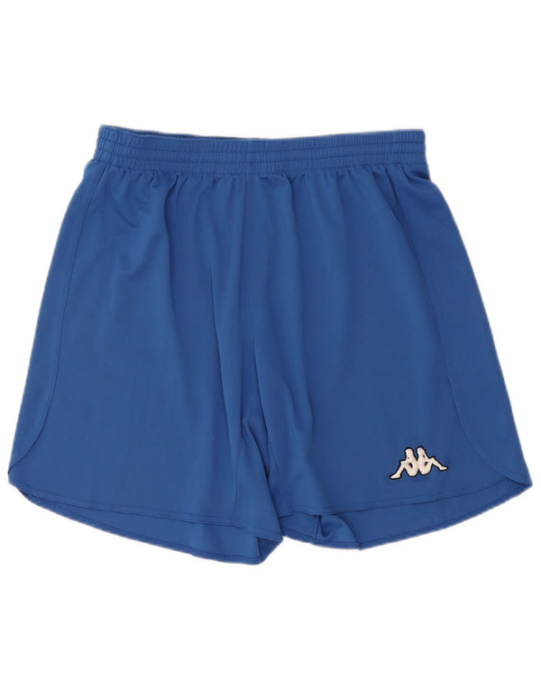 Shorts esportivos masculinos Kappa grande poliéster azul