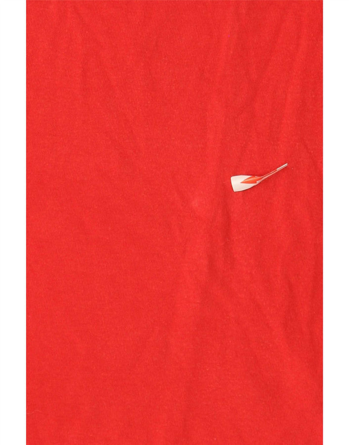 Adidas Mens Graphic T-Shirt Top Médio Algodão Vermelho
