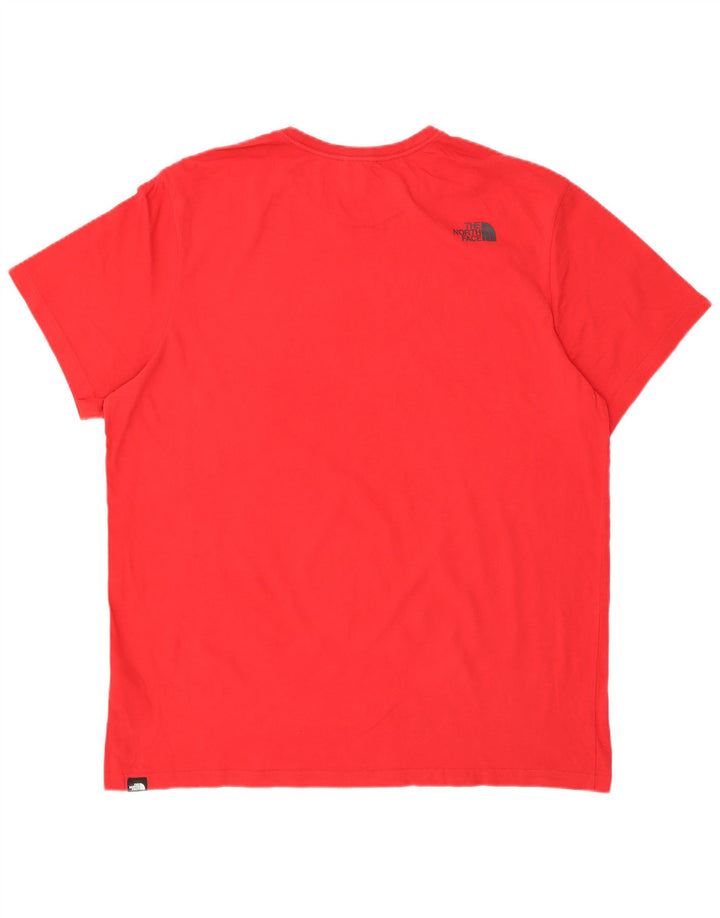 Camiseta gráfica masculina THE NORTH FACE Top 2XL algodão vermelho