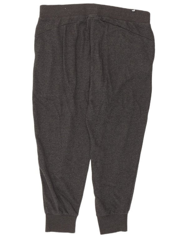 Calça de treino feminina Puma Joggers UK 18 XL cinza algodão