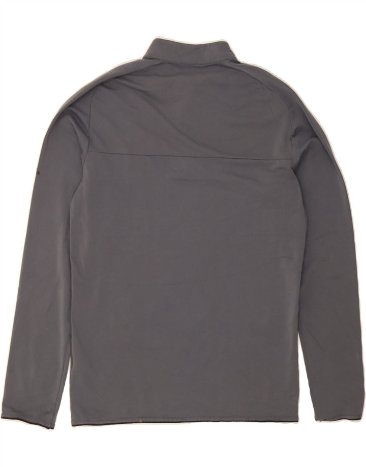 ADIDAS Mens Zip Neck Pullover Tracksuit Top Small Grey Colourblock Vintage Adidas and Second-Hand Adidas from Messina Hembry 