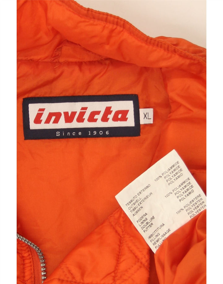 Colete acolchoado masculino INVICTA UK 42 XL poliamida laranja