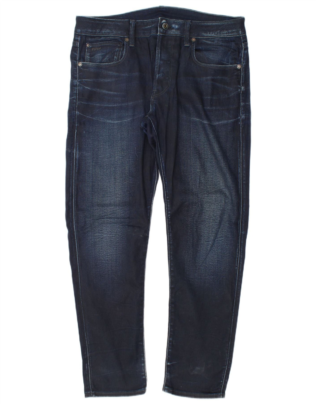 G-Star Mens Slim Jeans W32 L30 Azul Marinho Algodão