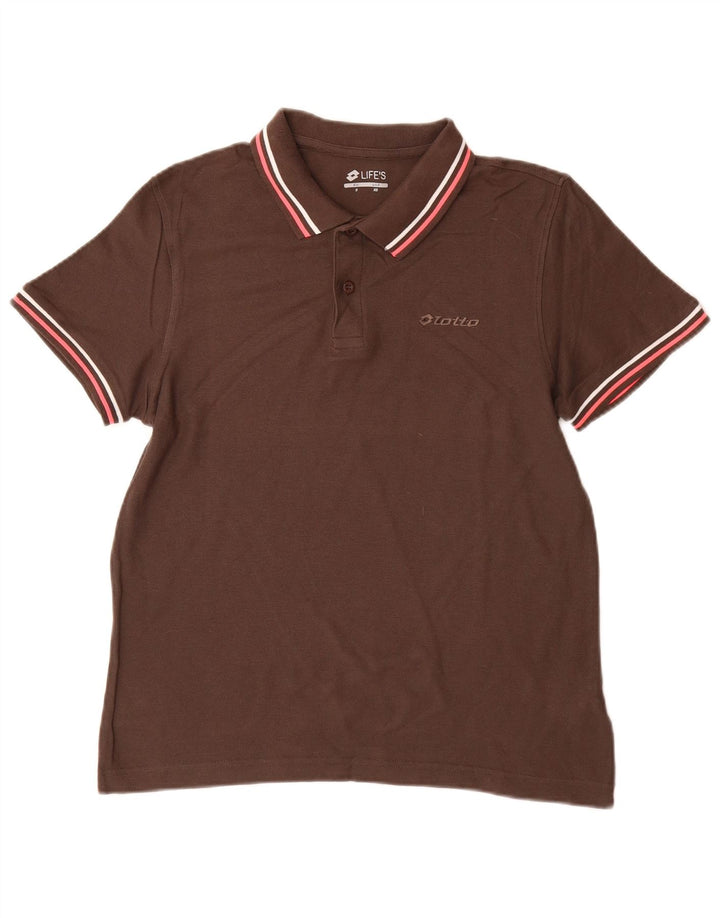 Camisa polo masculina LOTTO XS algodão marrom