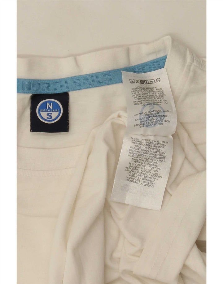 Camiseta masculina North Sails grande algodão branco