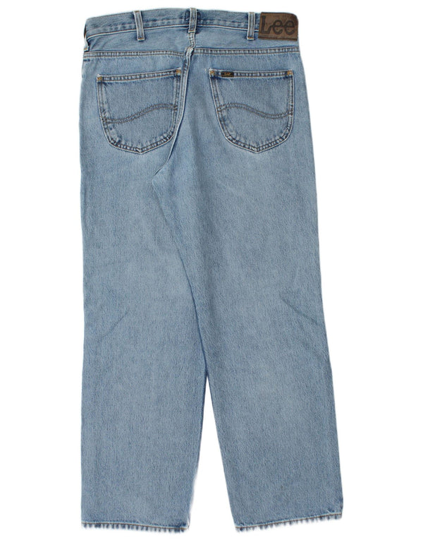 Calça jeans reta masculina LEE Brooklyn Comfort W36 L30 azul algodão