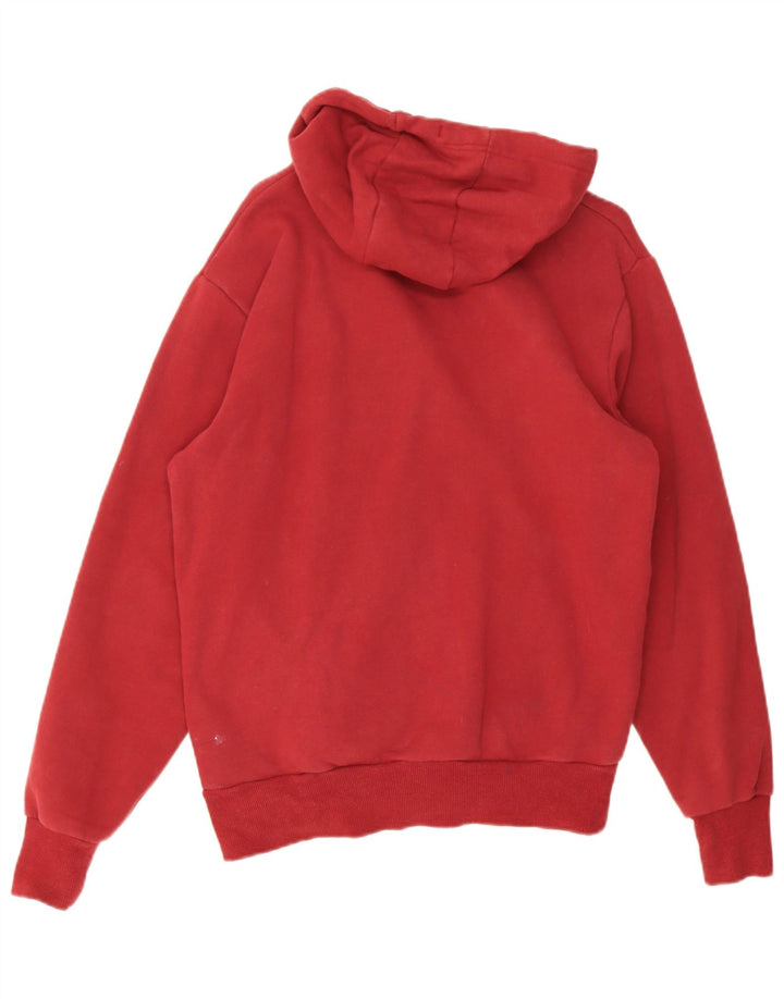 Ellesse moletom com capuz masculino gráfico médio algodão vermelho