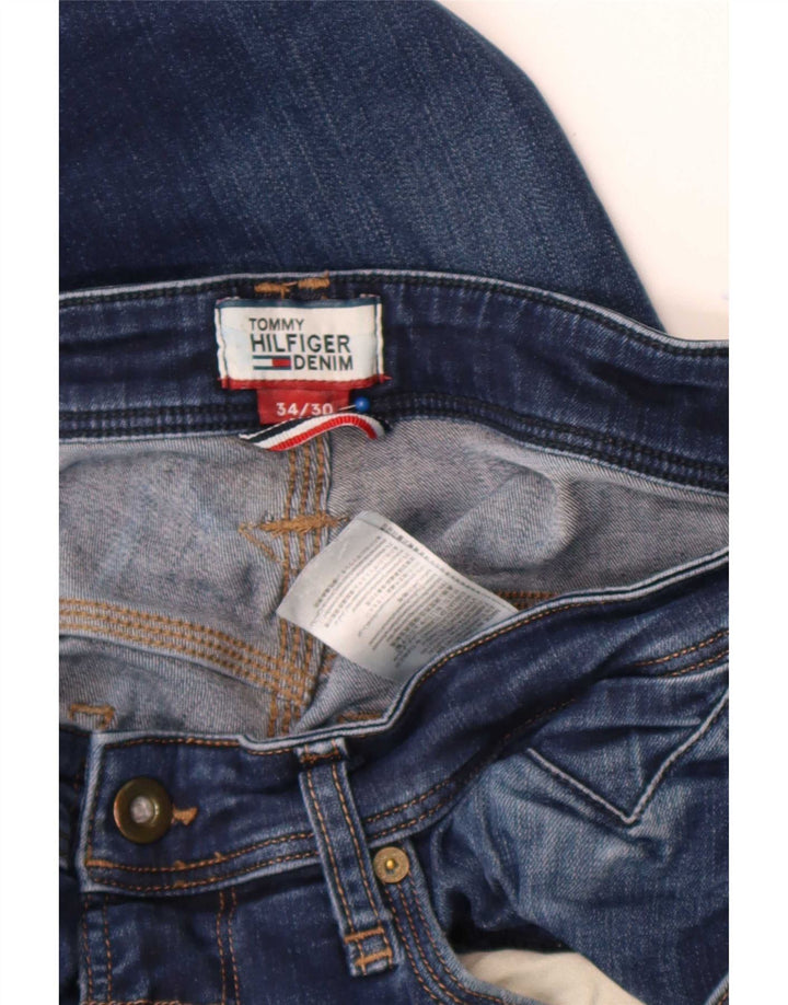 Tommy Hilfiger Masculino Ryan Bootcut Jeans W34 L30 Azul Algodão