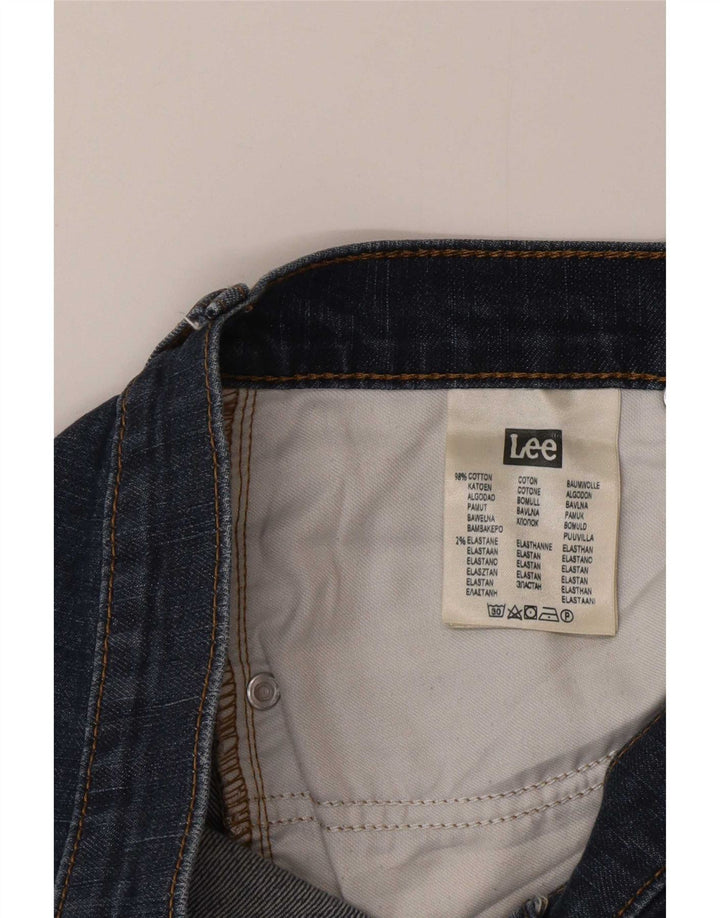 Lee Mens Rider Slim Jeans W30 L32 Azul Marinho Algodão