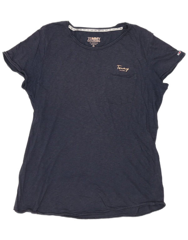 Camiseta Tommy Hilfiger Mulher Top UK 18 XL Azul Marinho
