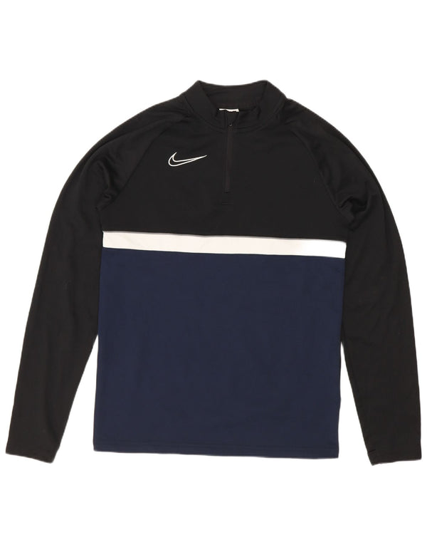 Top de treino Nike Boys Dri Fit pulôver 12-13 anos grande preto