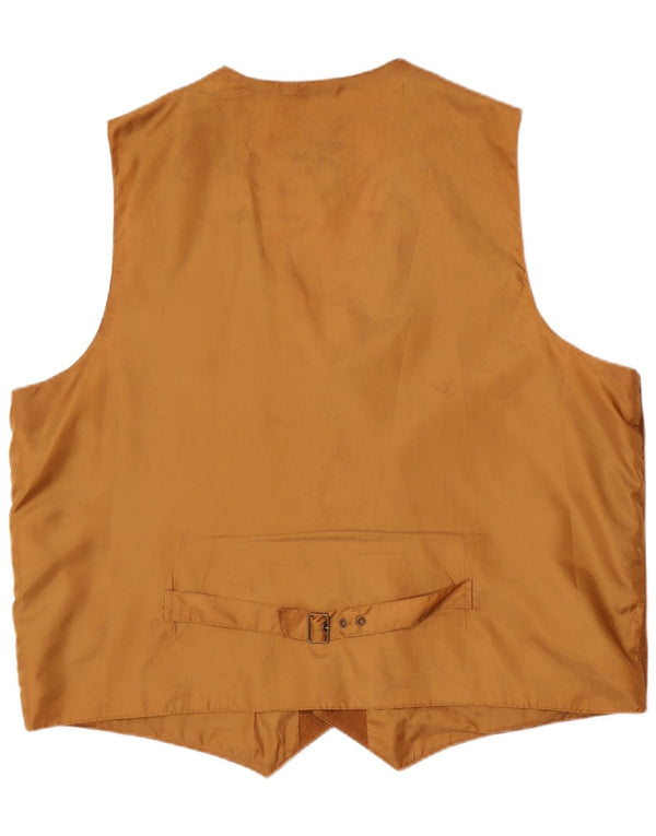 Colete masculino de camurça John F Gee XL couro marrom