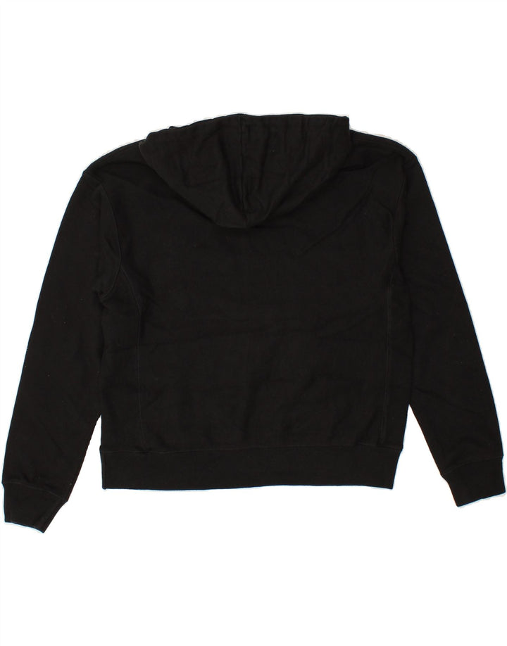 CHAMPION Womens Hoodie Jumper UK 14 Medium Black Cotton Vintage Champion and Second-Hand Champion from Messina Hembry 