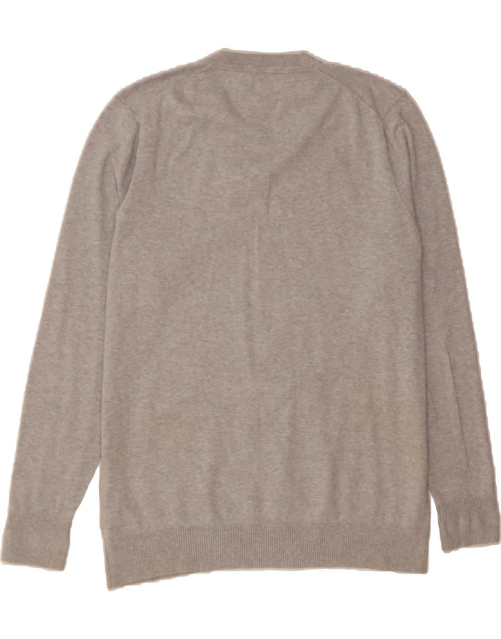 TOMMY HILFIGER Womens V-Neck Jumper Sweater UK 20 2XL Grey Cotton Vintage Tommy Hilfiger and Second-Hand Tommy Hilfiger from Messina Hembry 