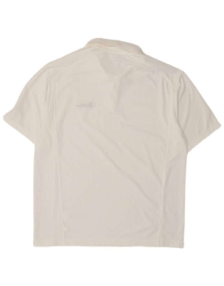 Camisa polo masculina Nike Dri Fit grande poliéster branco