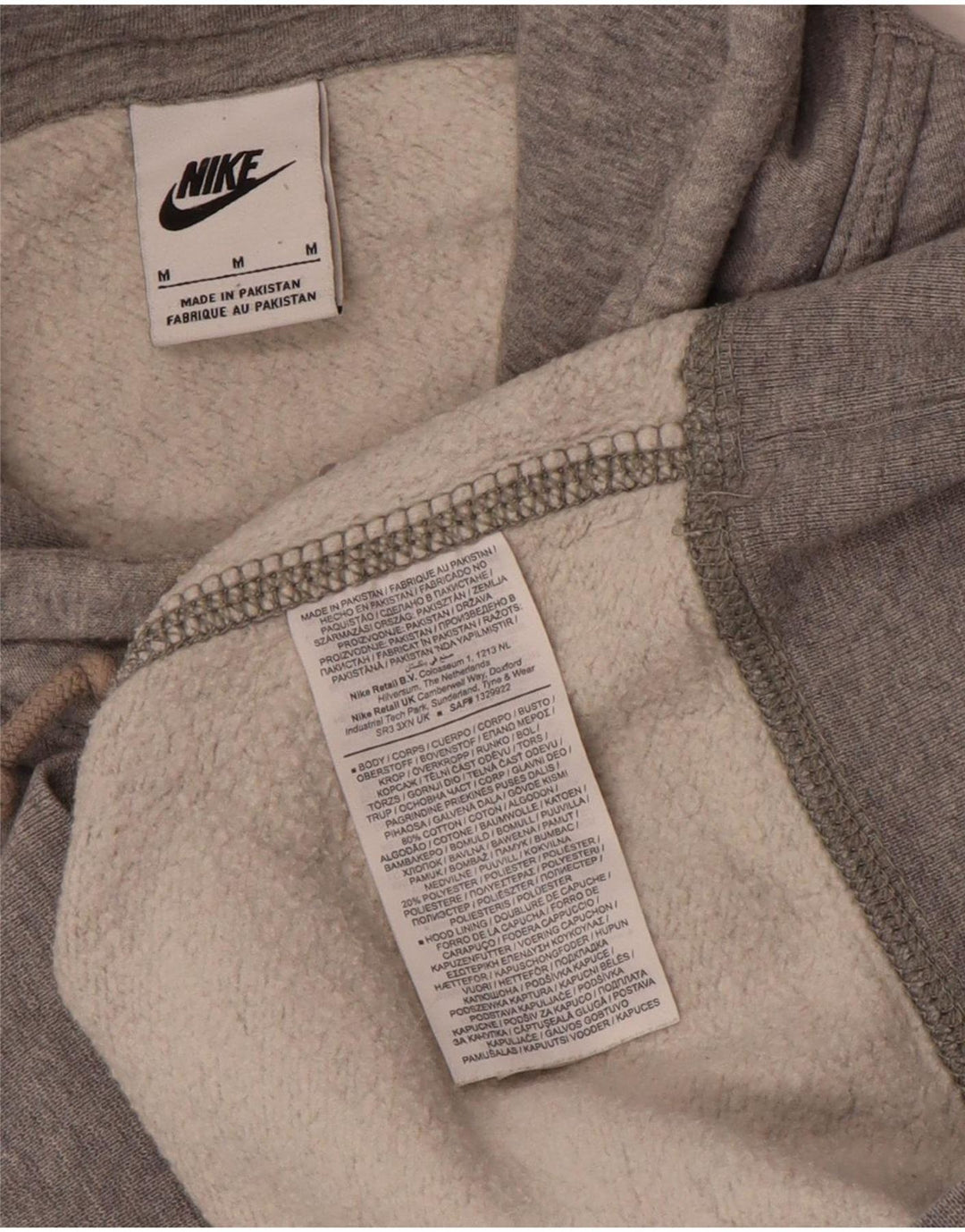 Nike Mens Hoodie Jumper Médio Cinza