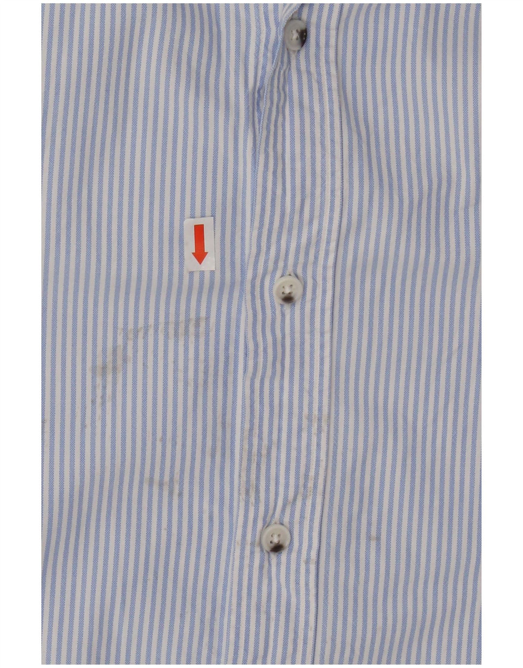 Camisa masculina MASSIMO DUTTI risca de giz azul médio
