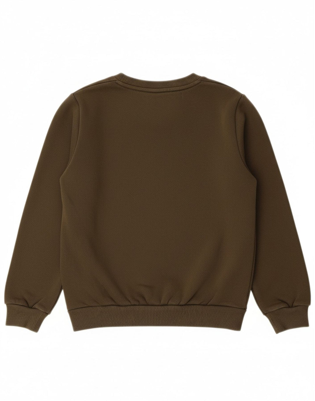 PUMA Boys Graphic Moletom Jumper 9-10 Anos Algodão Cáqui