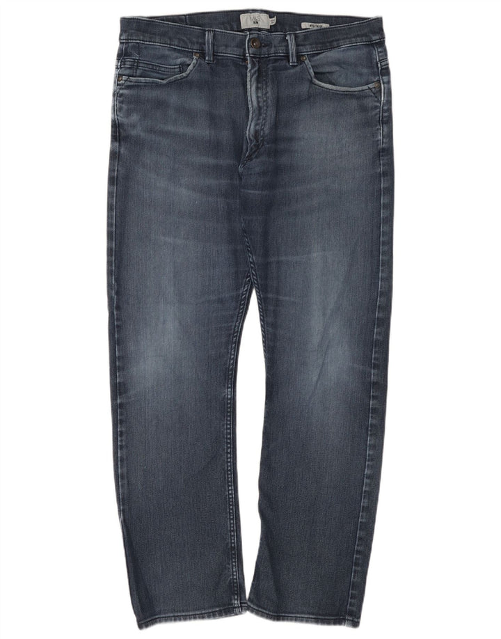 Marks & Spencer Mens Slim Jeans W36 L31 Azul Algodão