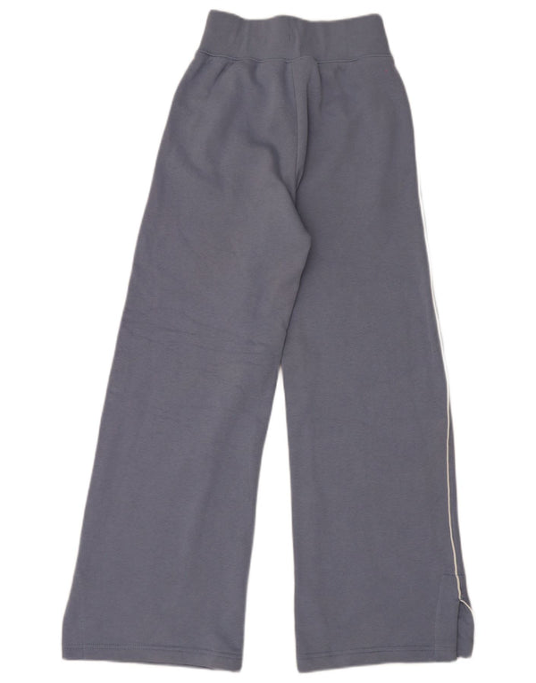 Calça de treino Nike feminina com perna larga UK 4 XS azul algodão